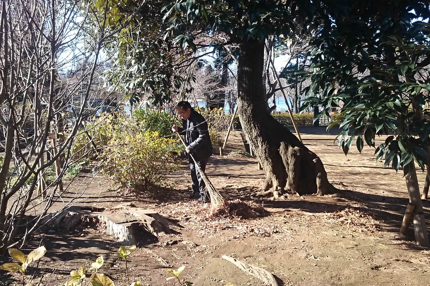 洗足池留魂祠年末大清掃事